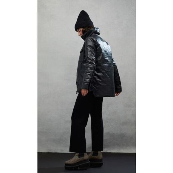 NIB Luxton Women's Teatherless Bomber Jacket Black 890 Black S P - Picture 3 of 16